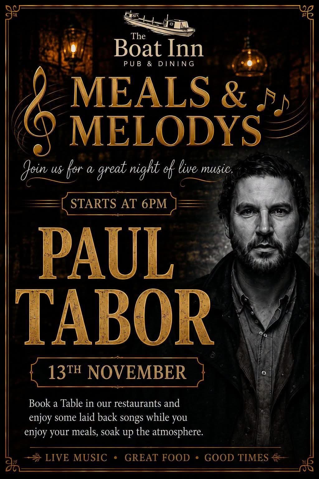 Meals & Melodys with Paul Tabor